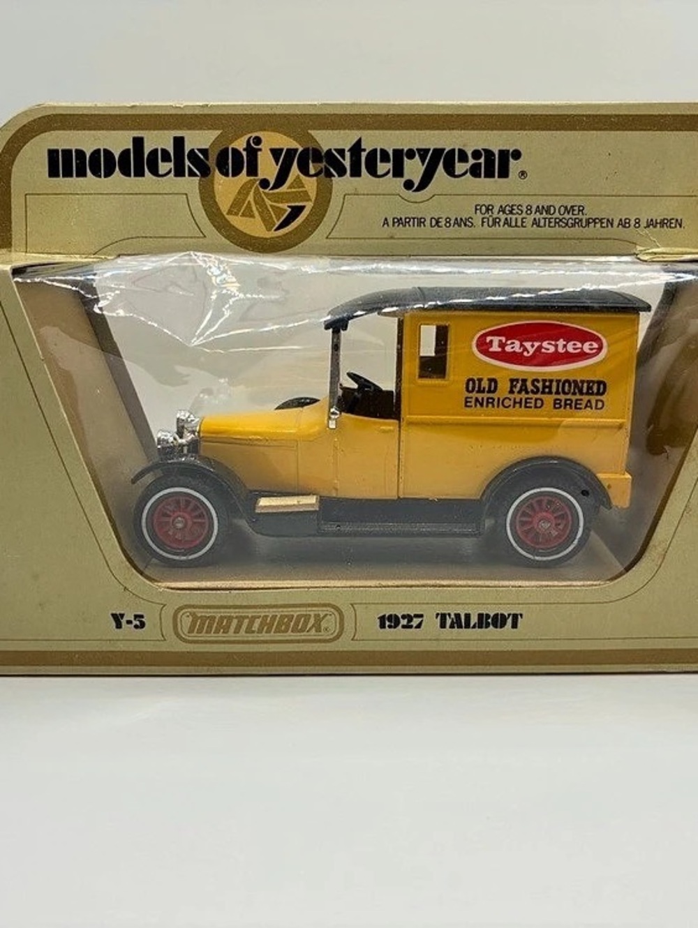 Matchbox 1927 Talbot Van (Taystee Bread) Die-Cast Car Yellow